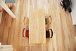 神奈川県で注文住宅のダイニングににご採用頂いたシルキーメープルフローリング画像（品番：SM-02）